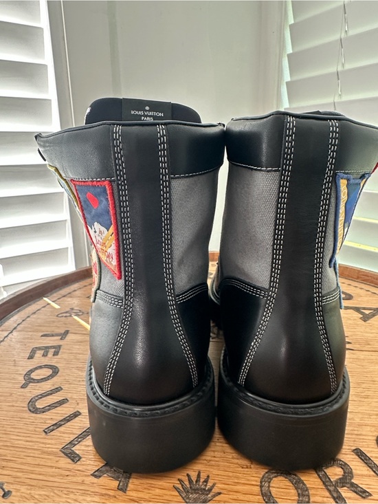 Authentic Louis Vuitton Oberkampf patch work Boots main image 6